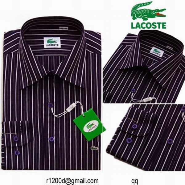 chemise lacoste soldes