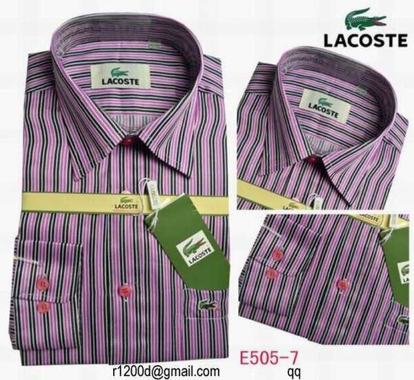 chemise lacoste pas cher