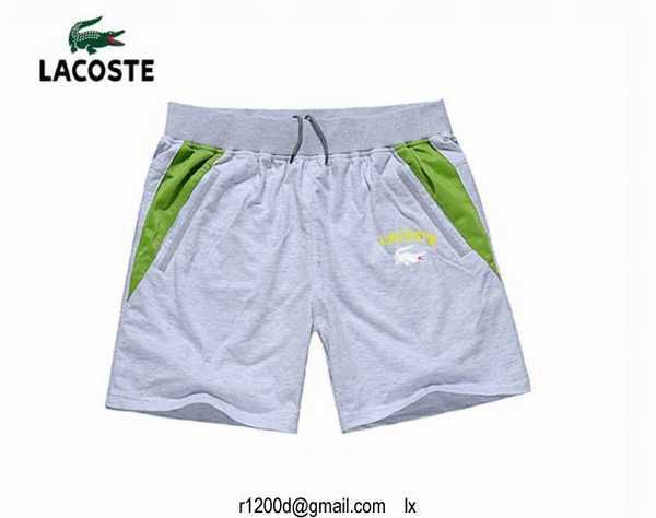 short homme lacoste pas cher