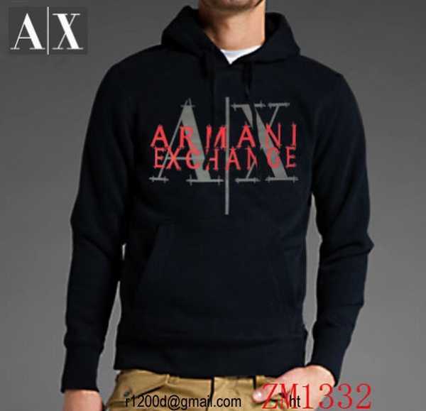 sweat zippe armani